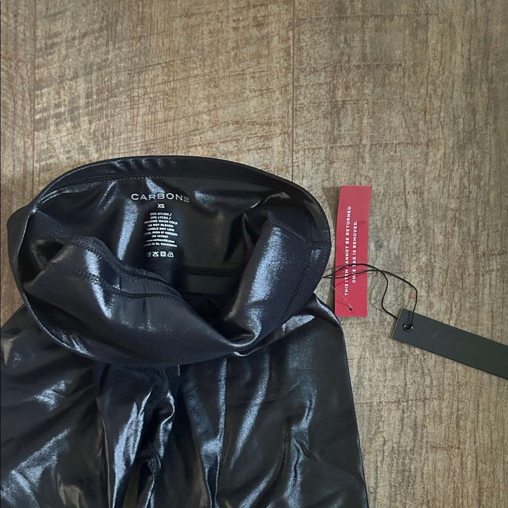Carbon38 Glossy Black Leggings